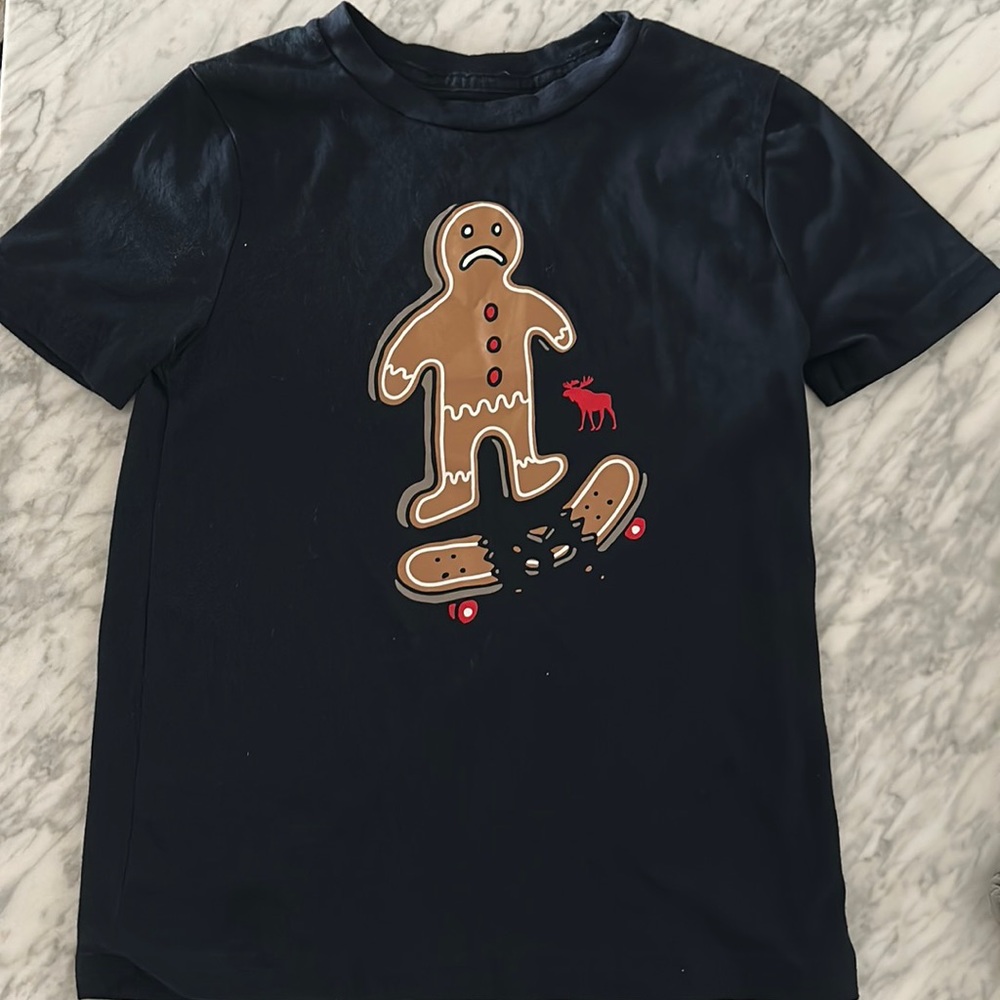 Dark Blue Boys Abercrombie T -Shirt